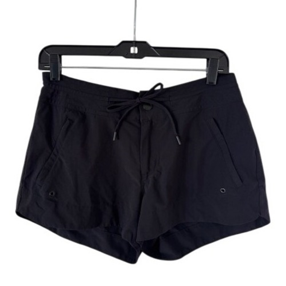 Athleta Trekkie North Shorts Womens 6 Black Hiking Outdoor Activewear 211376